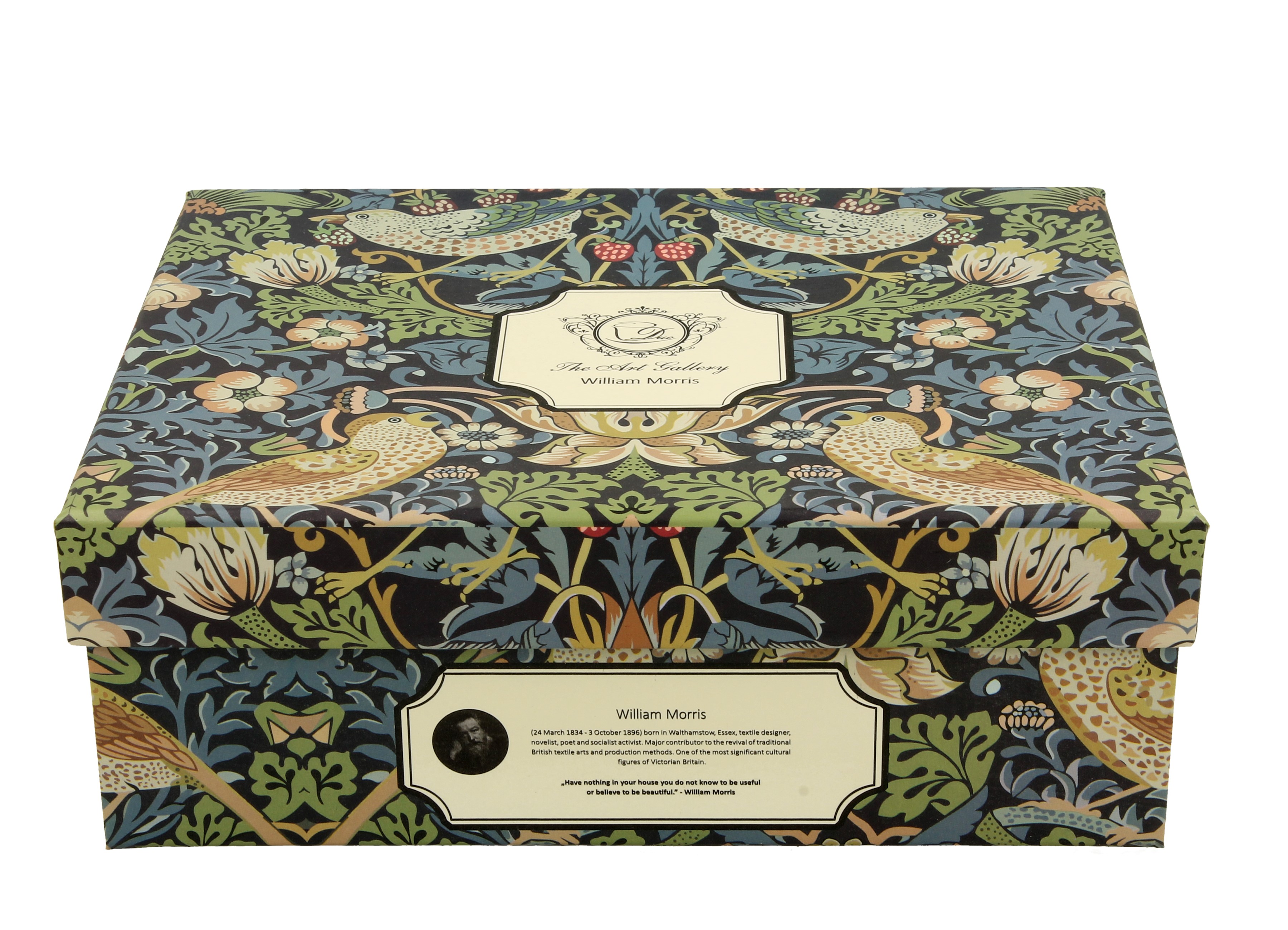 Sada dvoch espresso šálok s podšálkou William Morris - Strawberry Thief Blue 90 ml