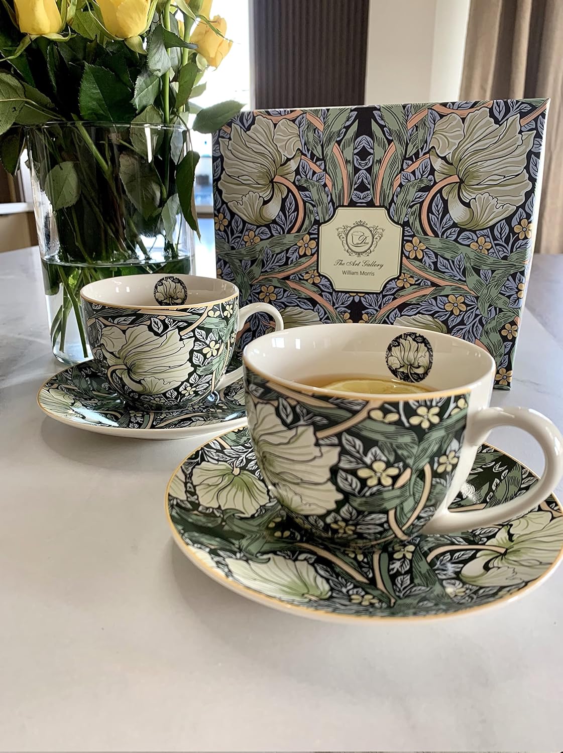Sada dvoch šálok s podšálkou William Morris - Pimpernel 280 ml