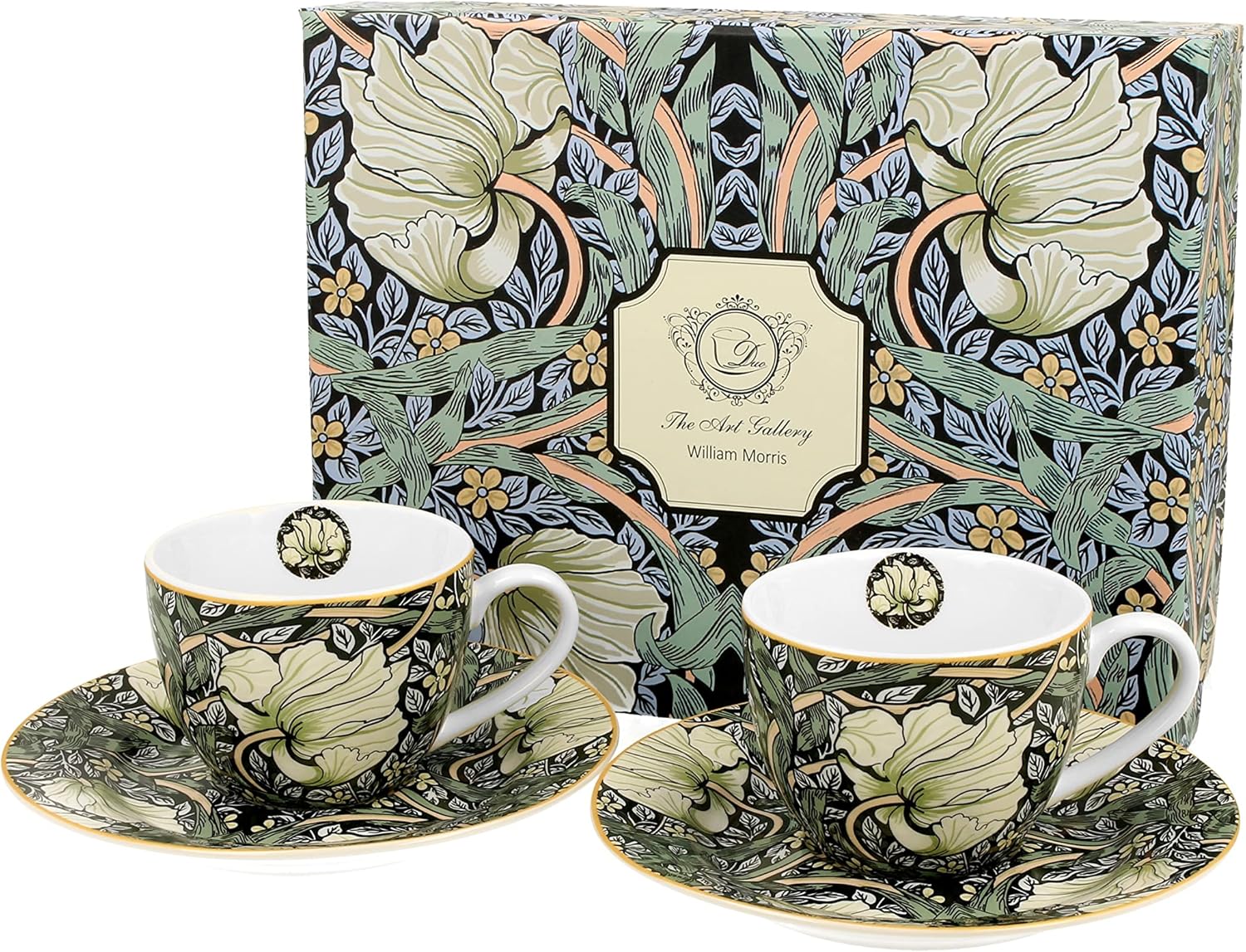 Sada dvoch espresso šálok s podšálkou William Morris - Pimpernel 110 ml