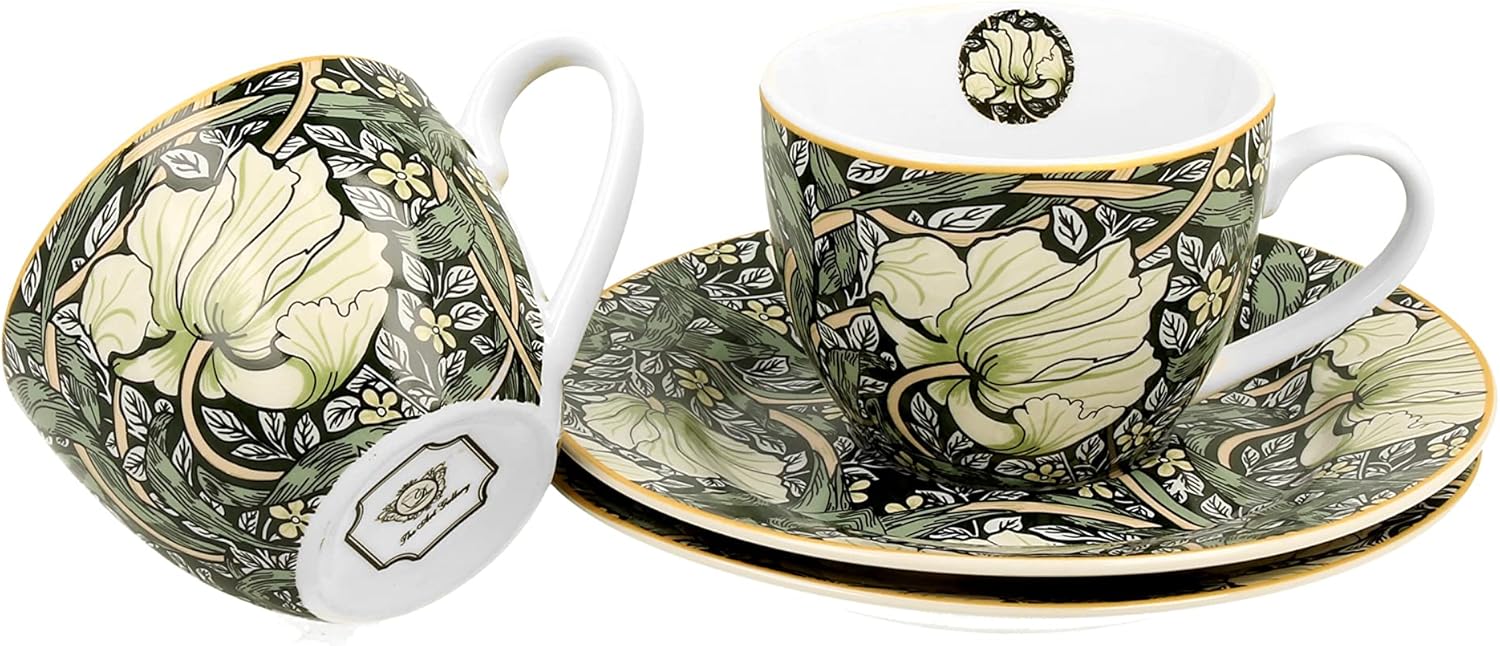 Sada dvoch espresso šálok s podšálkou William Morris - Pimpernel 110 ml
