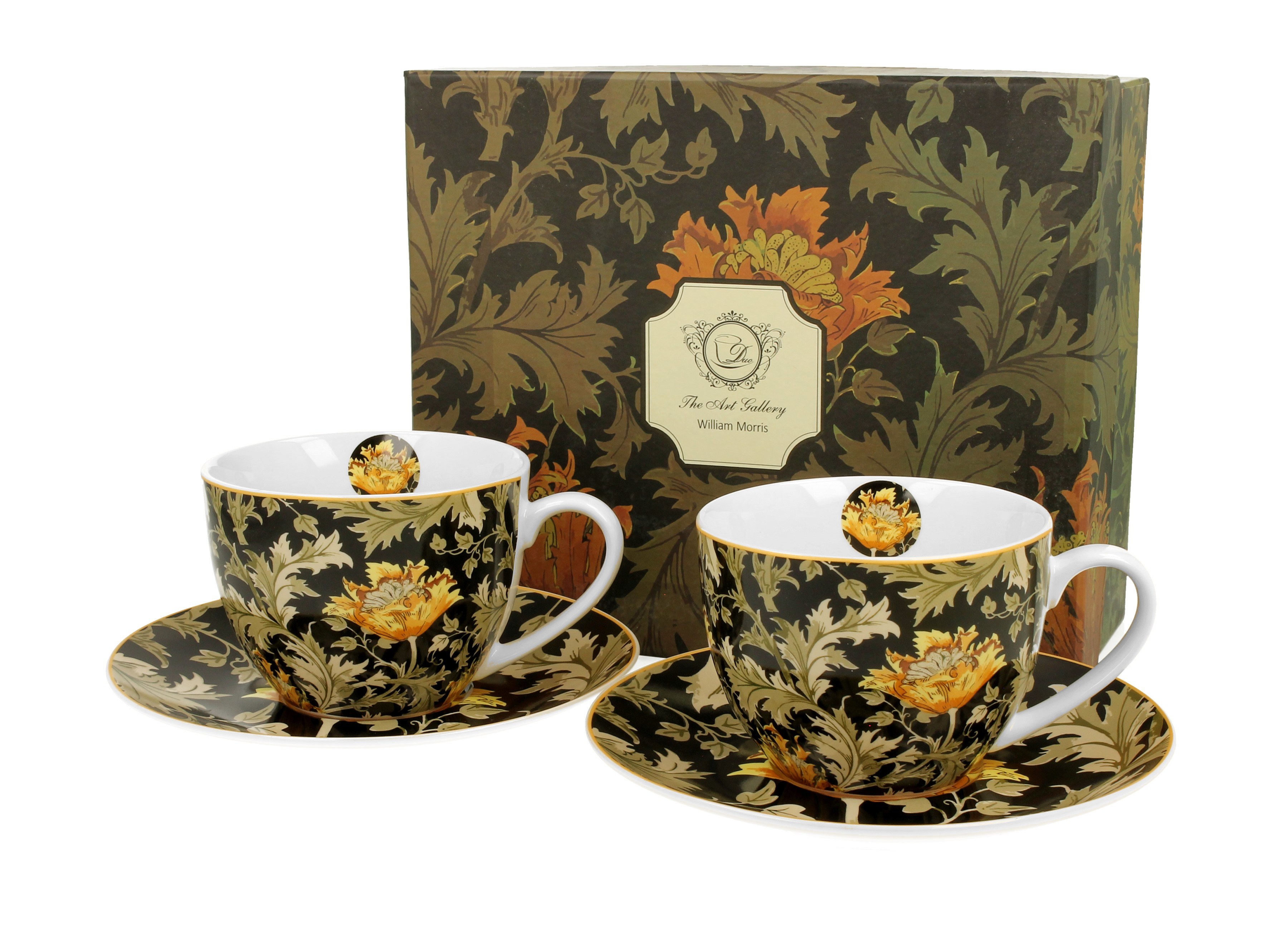 Sada dvoch šálok s podšálkou William Morris - Chrysanthemum 250 ml