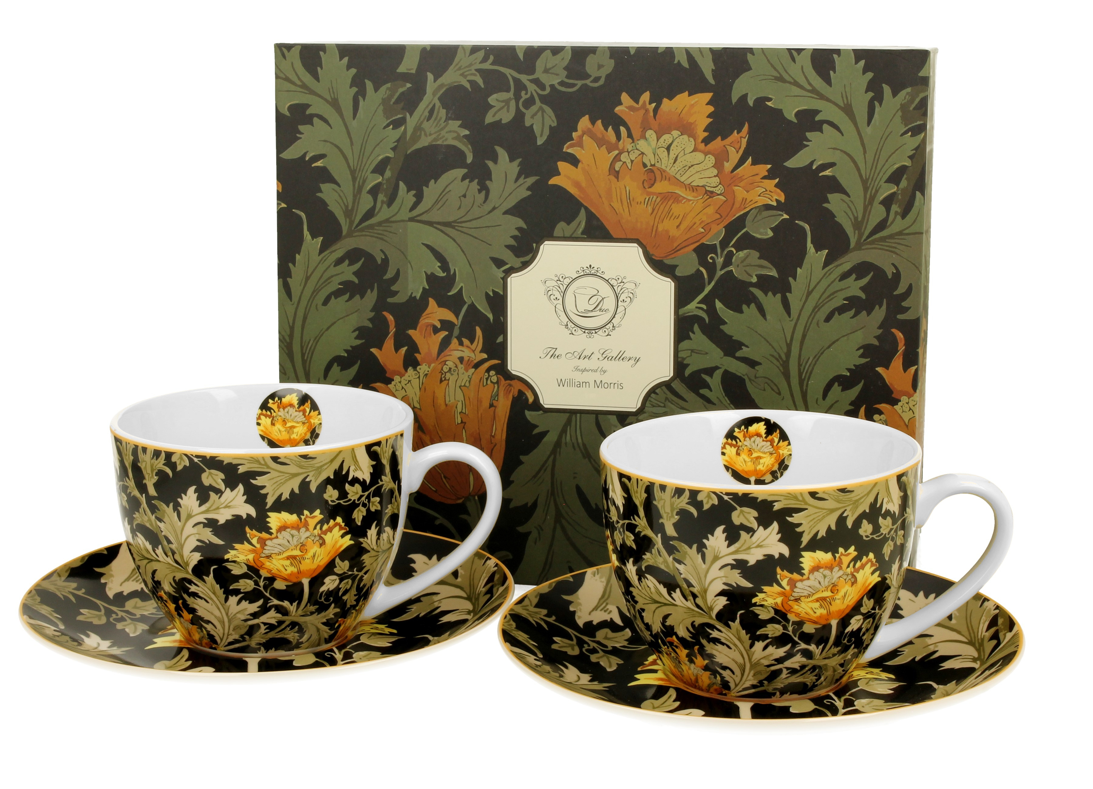 Sada dvoch šálok s podšálkou William Morris - Chrysanthemum 250 ml
