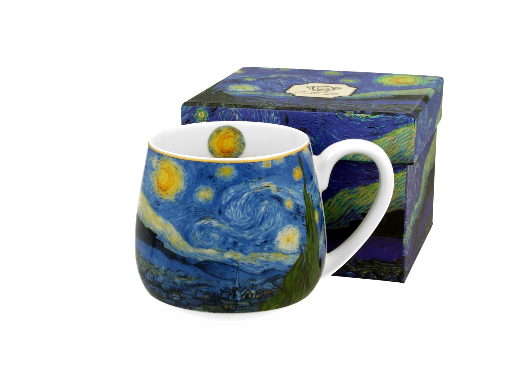 Porcelánový sudový hrnček Vincent Van Gogh - Starry Night 430 ml