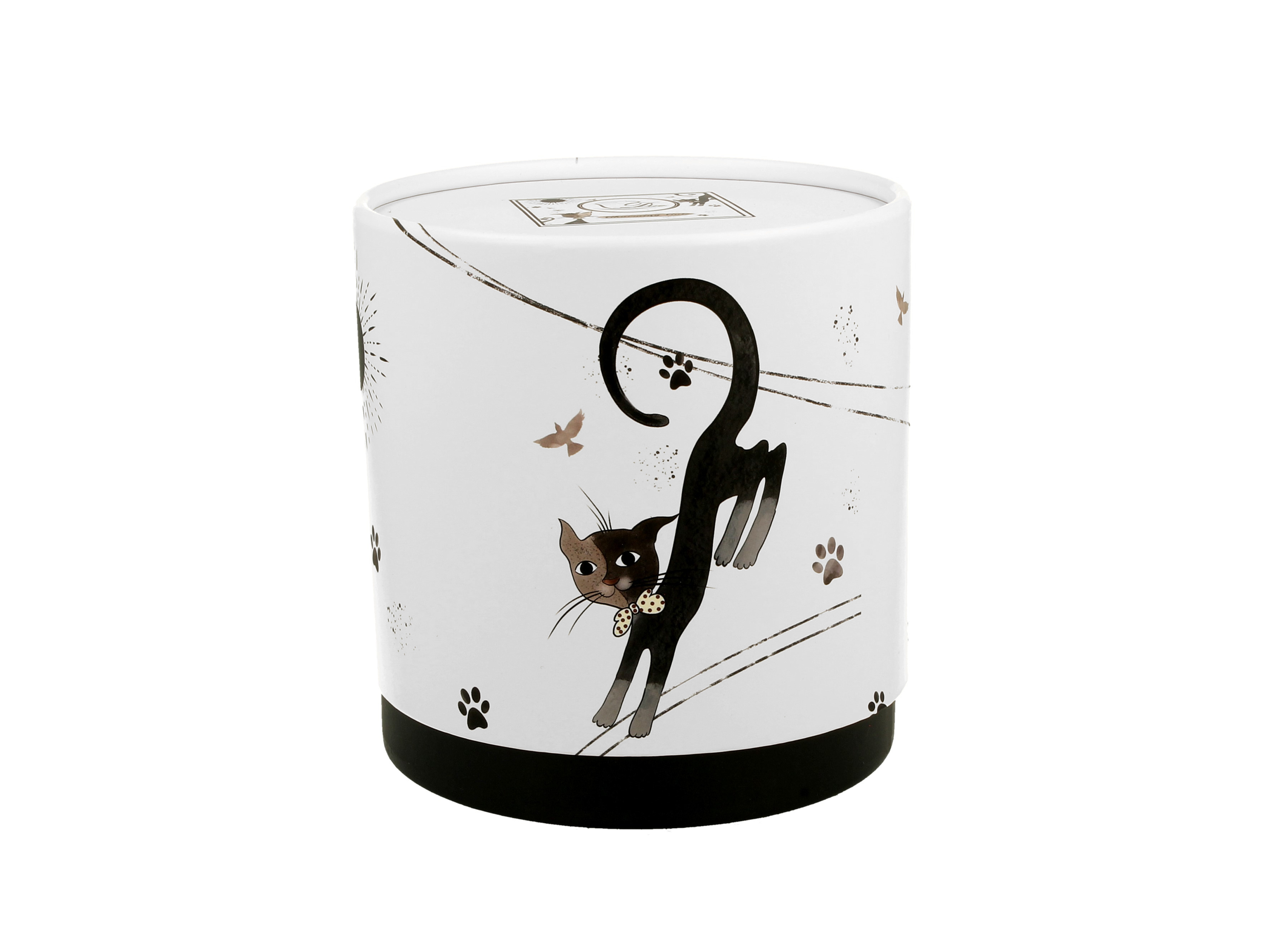 Porcelánový hrnček so sitkom a krytom Charming Cats - Roztomilé mačky 380 ml