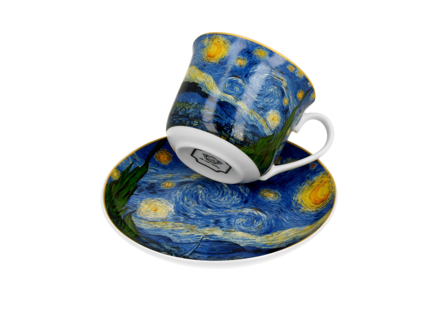 Jumbo porcelánová šálka s podšálkou Vincent Van Gogh - Starry Night 400 ml