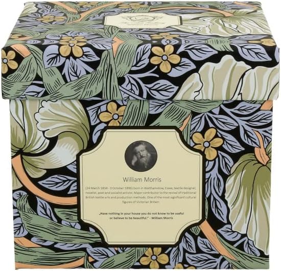 Porcelánový sudový hrnček so sitkom a krytom William Morris - Pimpernel 430 ml