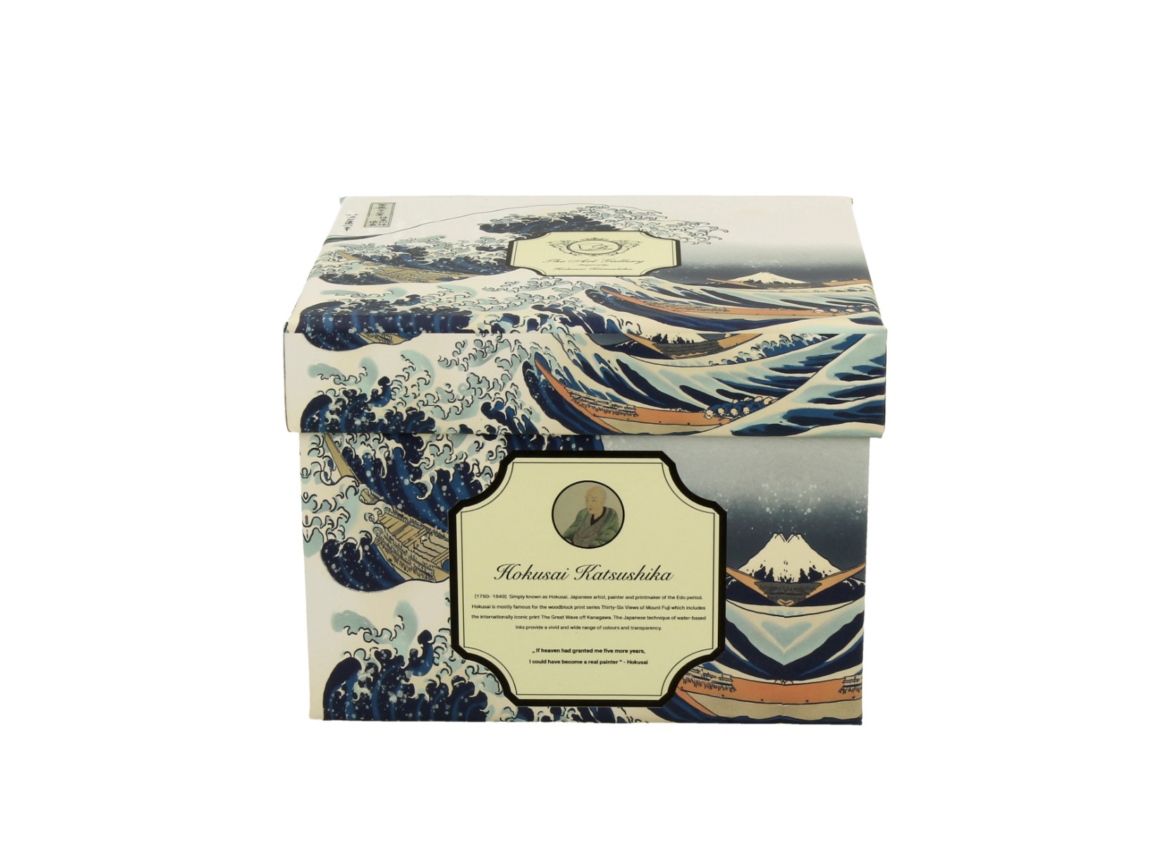 Porcelánový sudový hrnček K. Hokusai - The Great Wave 430 ml