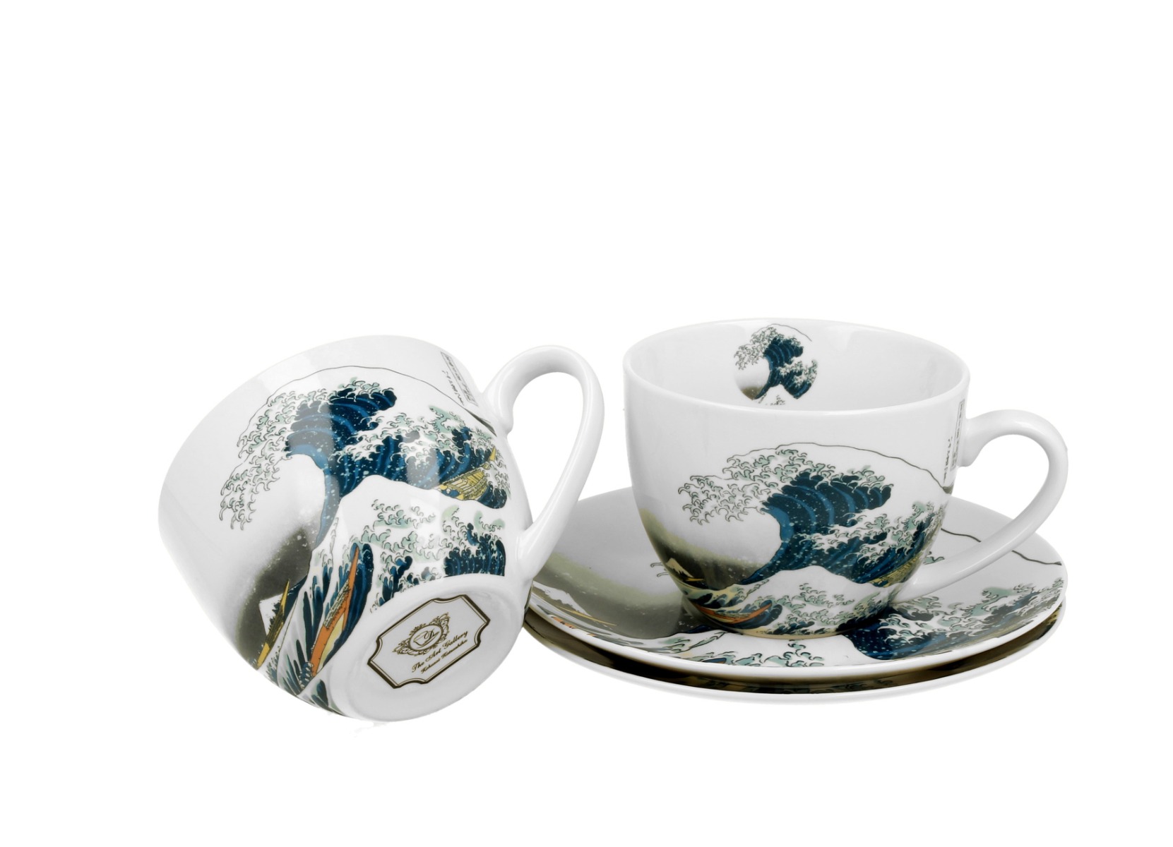 Sada dvoch šálok s podšálkou K. Hokusai - The Great Wave 280 ml