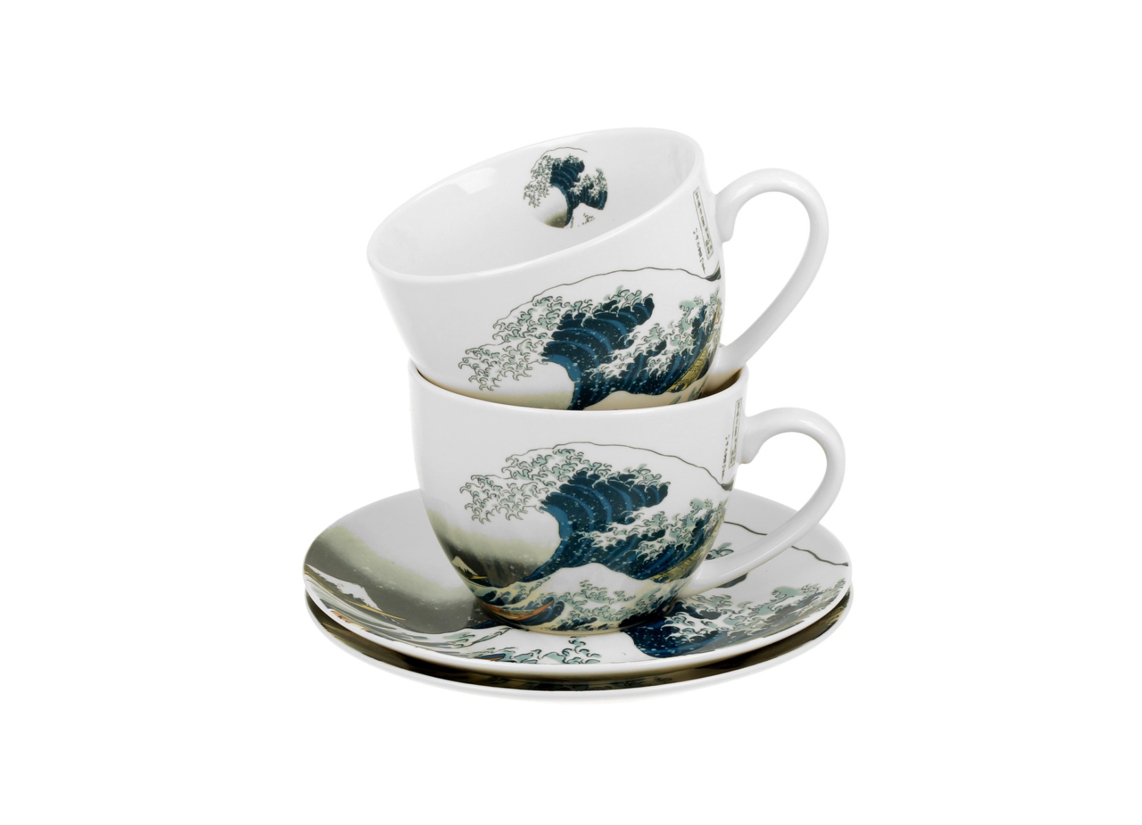 Sada dvoch šálok s podšálkou K. Hokusai - The Great Wave 280 ml