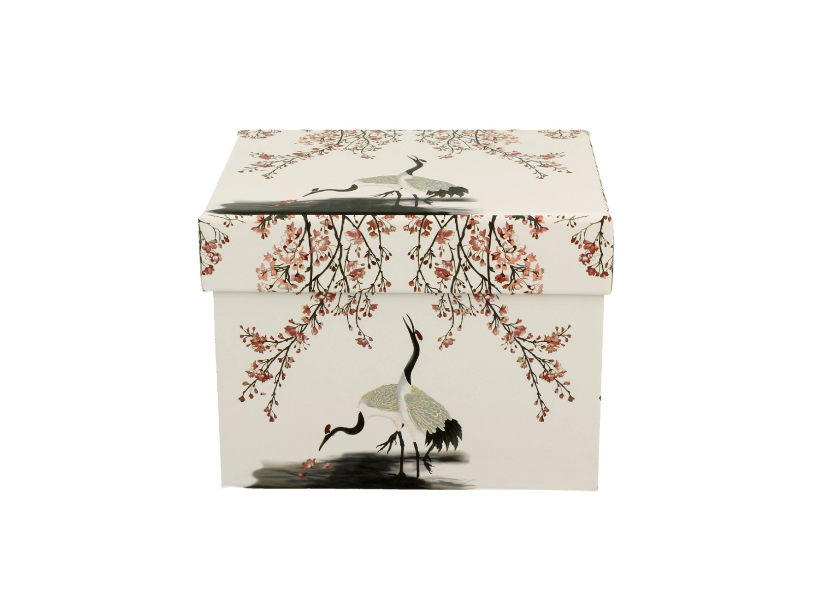Porcelánový sudový hrnček Sakura & Cranes 430 ml