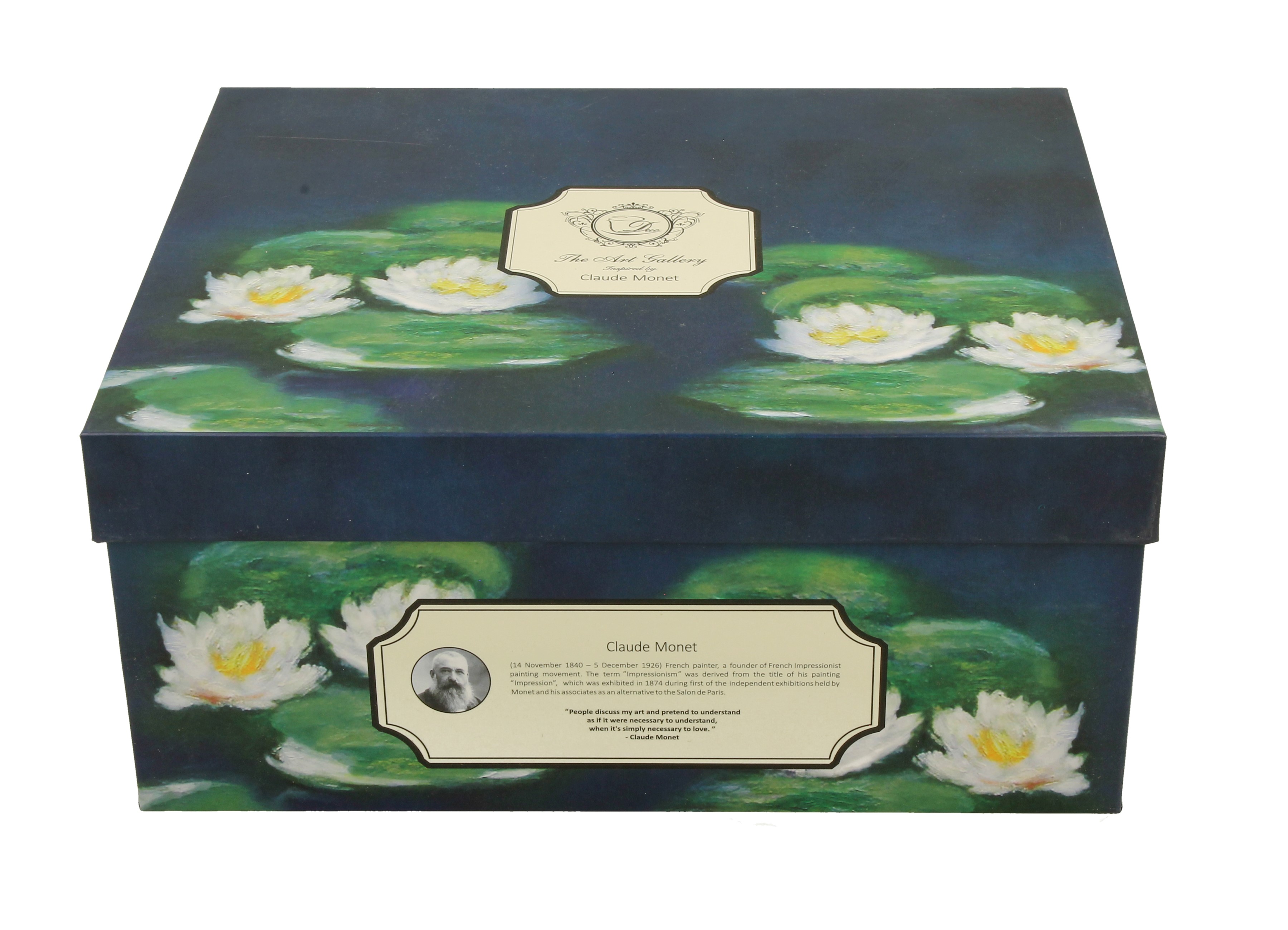 Sada dvoch šálok s podšálkou Claude Monet - Nenufars 250 ml