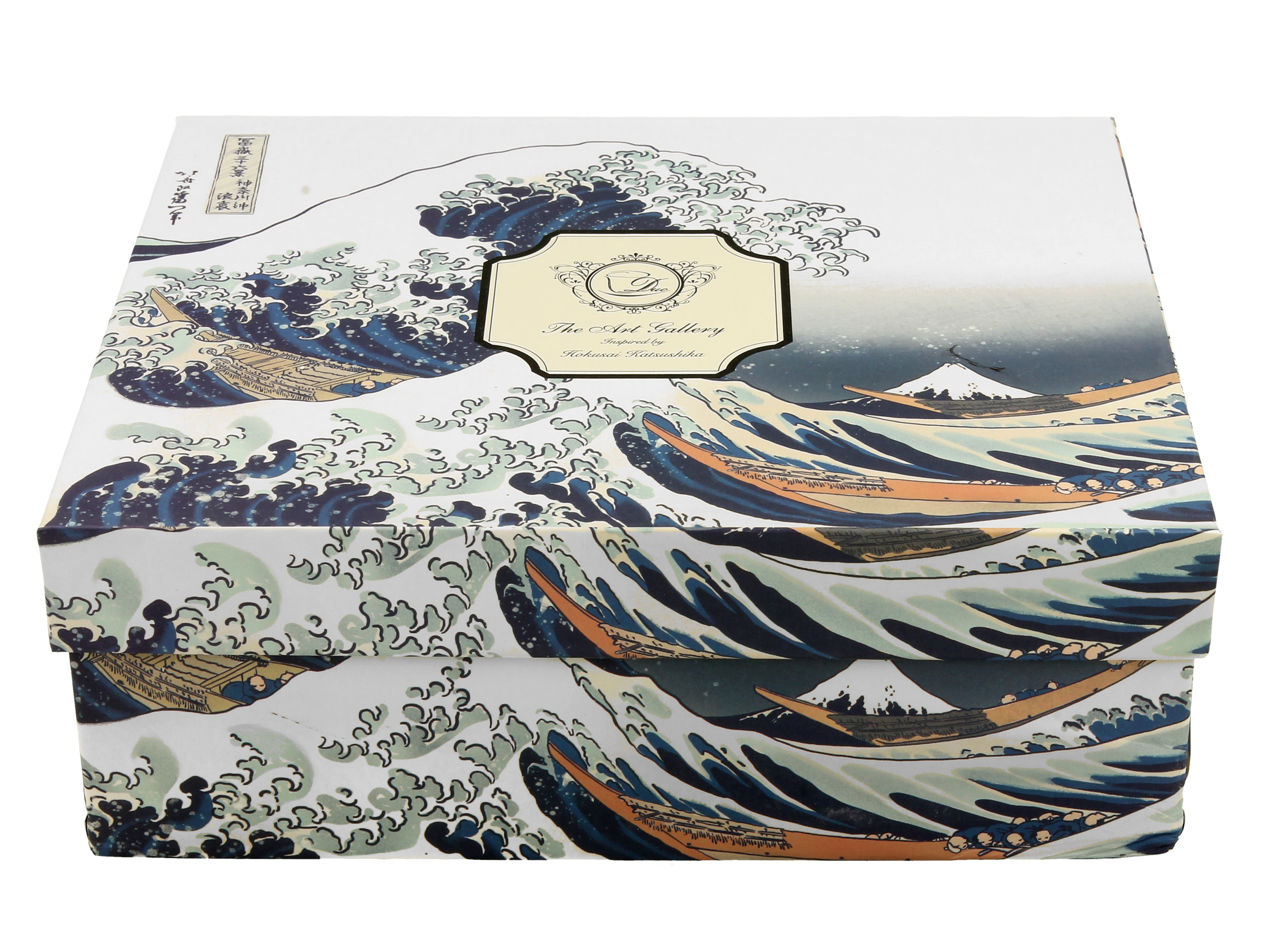 Sada dvoch luxusných espresso šálok s podšálkou K. Hokusai - The Great Wave 110 ml
