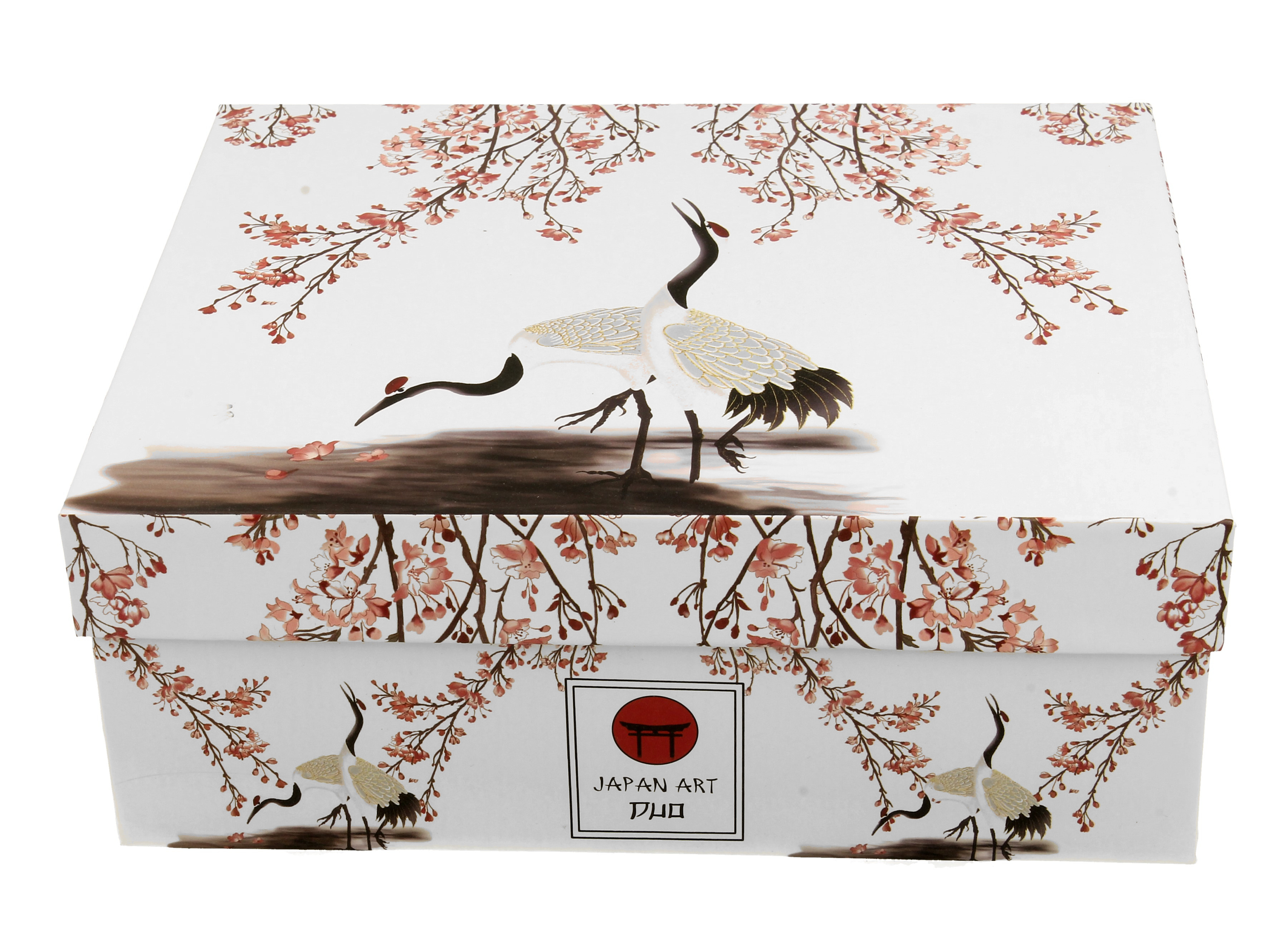 Sada dvoch luxusných espresso šálok s podšálkou Sakura & Cranes 110 ml
