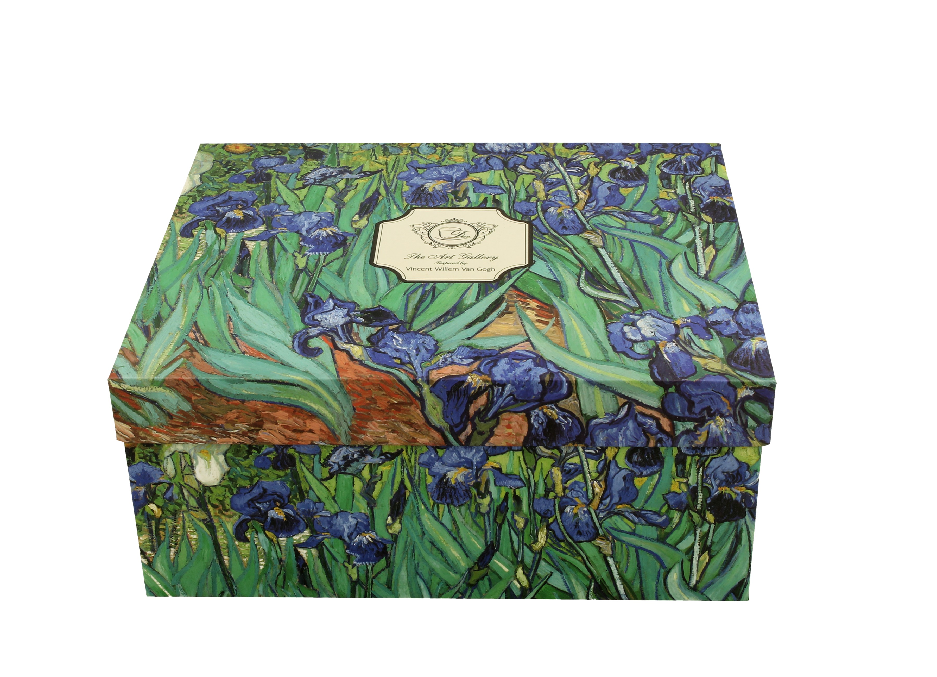 Sada dvoch luxusných šálok s podšálkou Vincent Van Gogh - Irises 270 ml