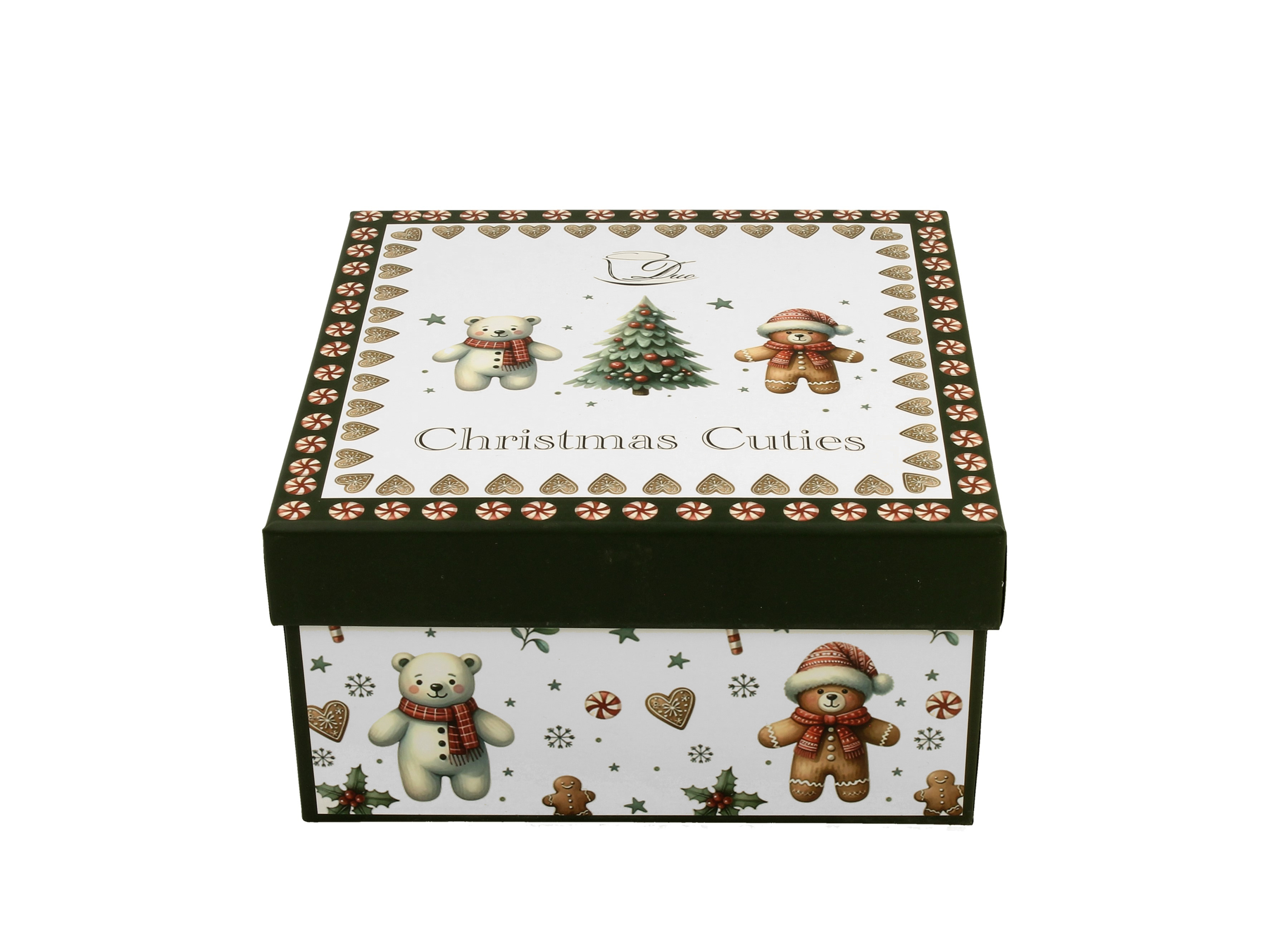 Porcelánová šálka s podšálkou Vianoční maznáčikovia 190 ml