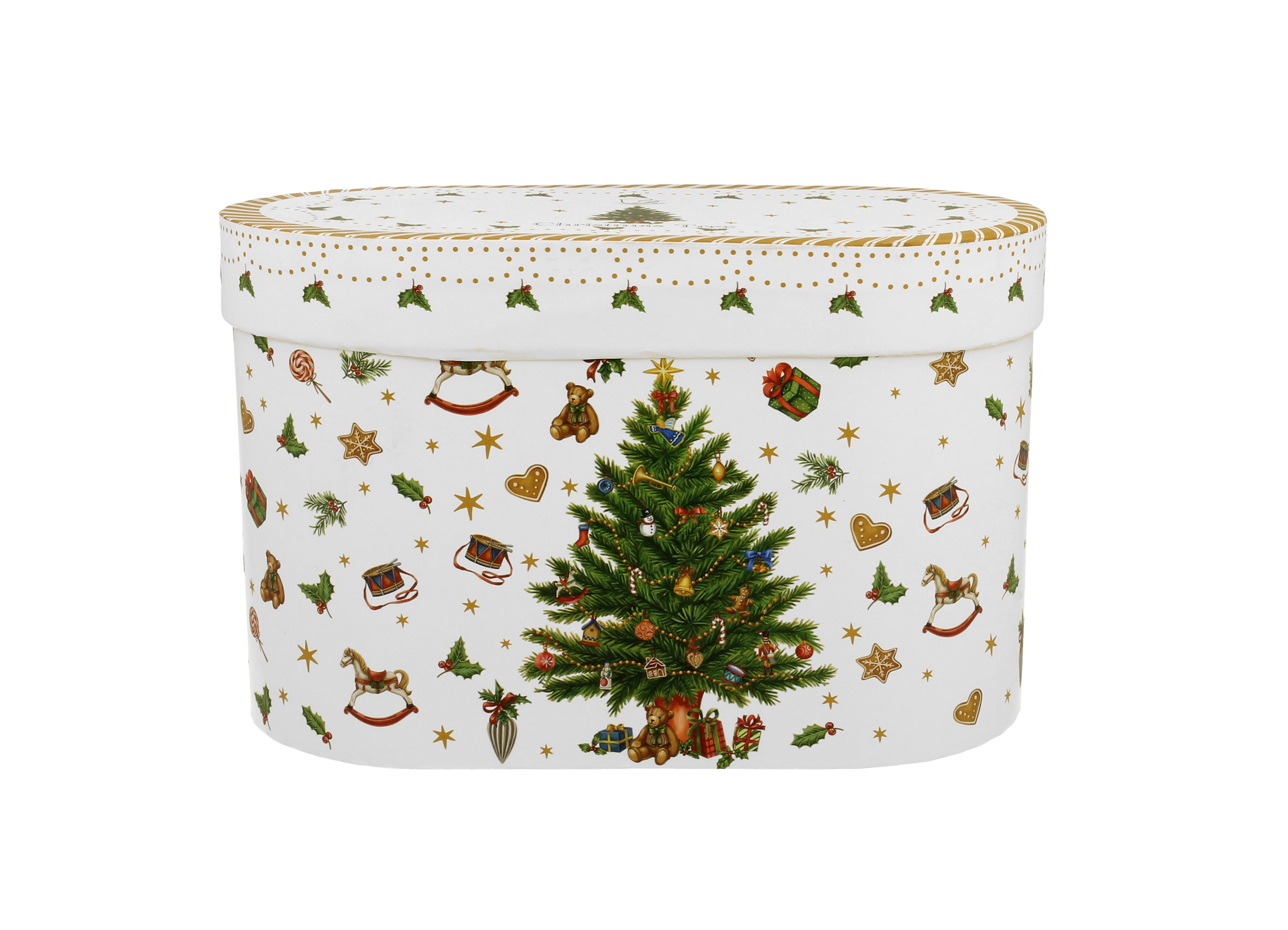Sada dvoch klasických porcelánových hrnčekov Vianočný strom 360 ml