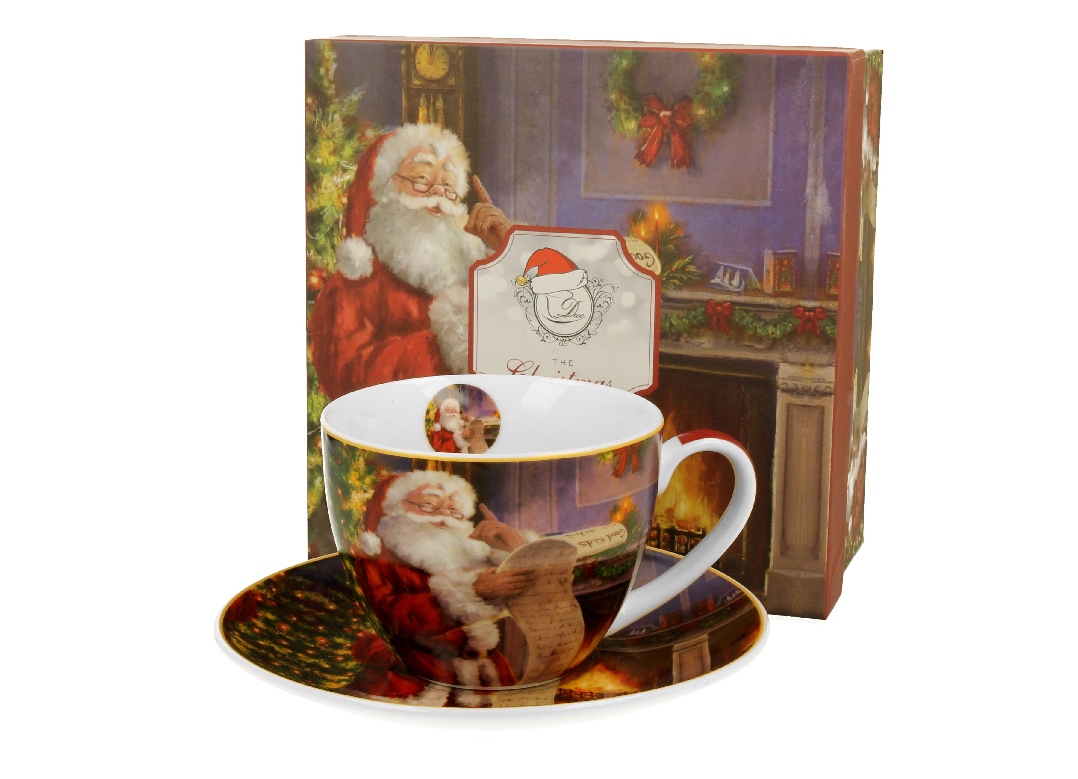 Porcelánová šálka s podšálkou Santov list 250 ml