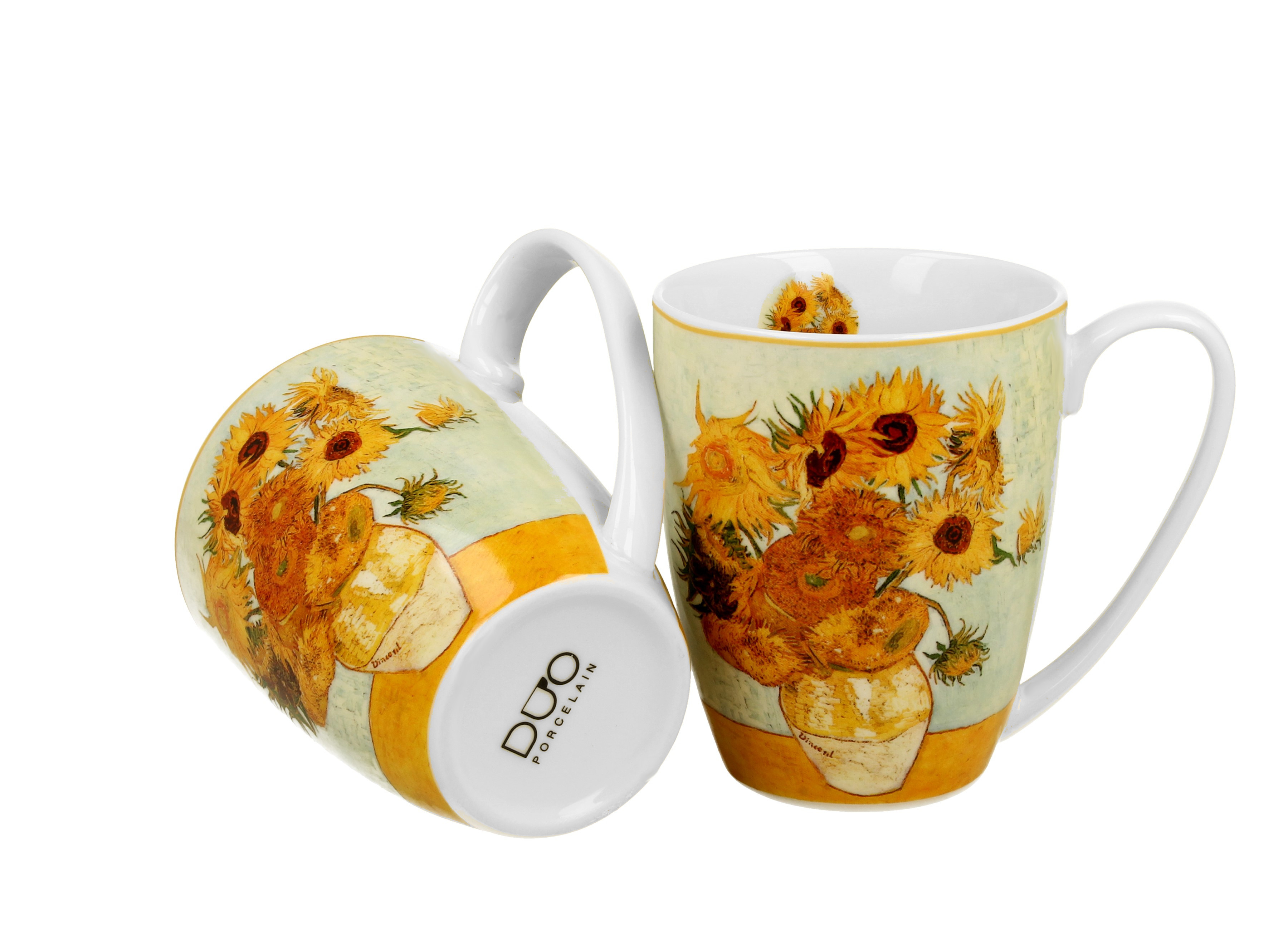 Sada dvoch klasických porcelánových hrnčekov Vincent Van Gogh - Sunflowers 360 ml