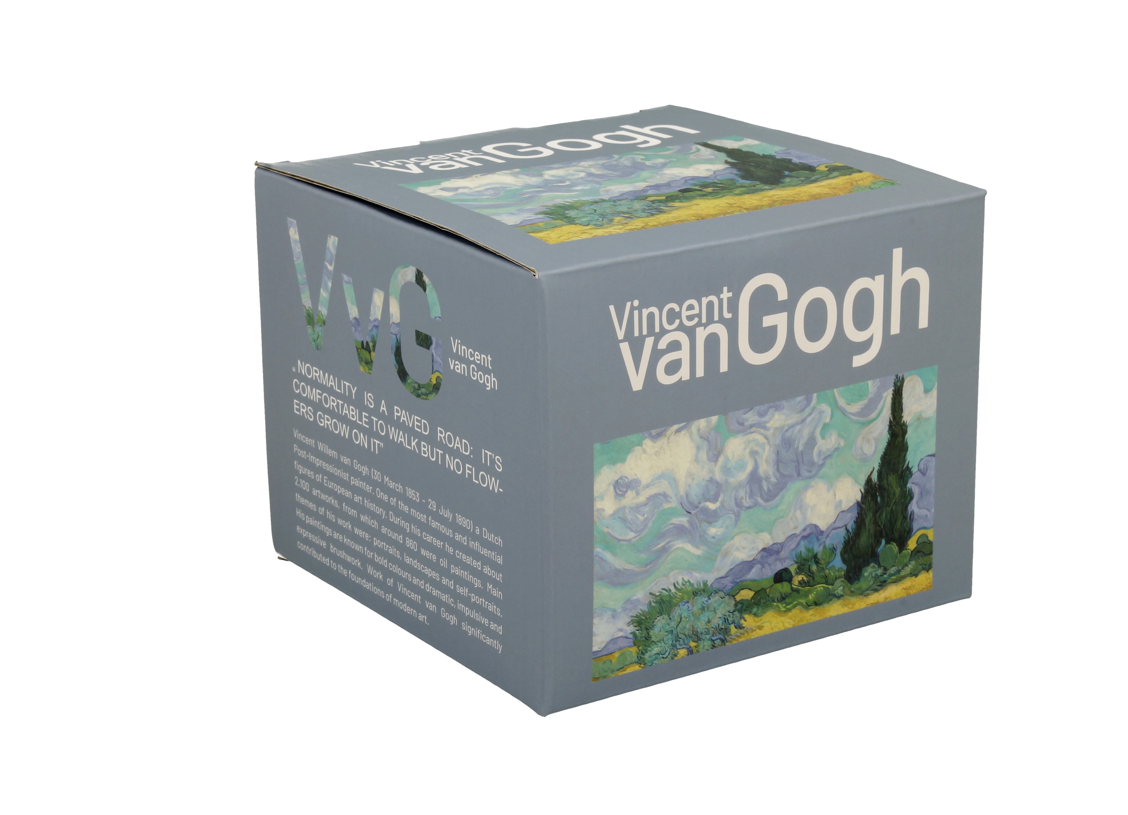 Porcelánový rovný hrnček Vincent Van Gogh - Wheat Field 600 ml