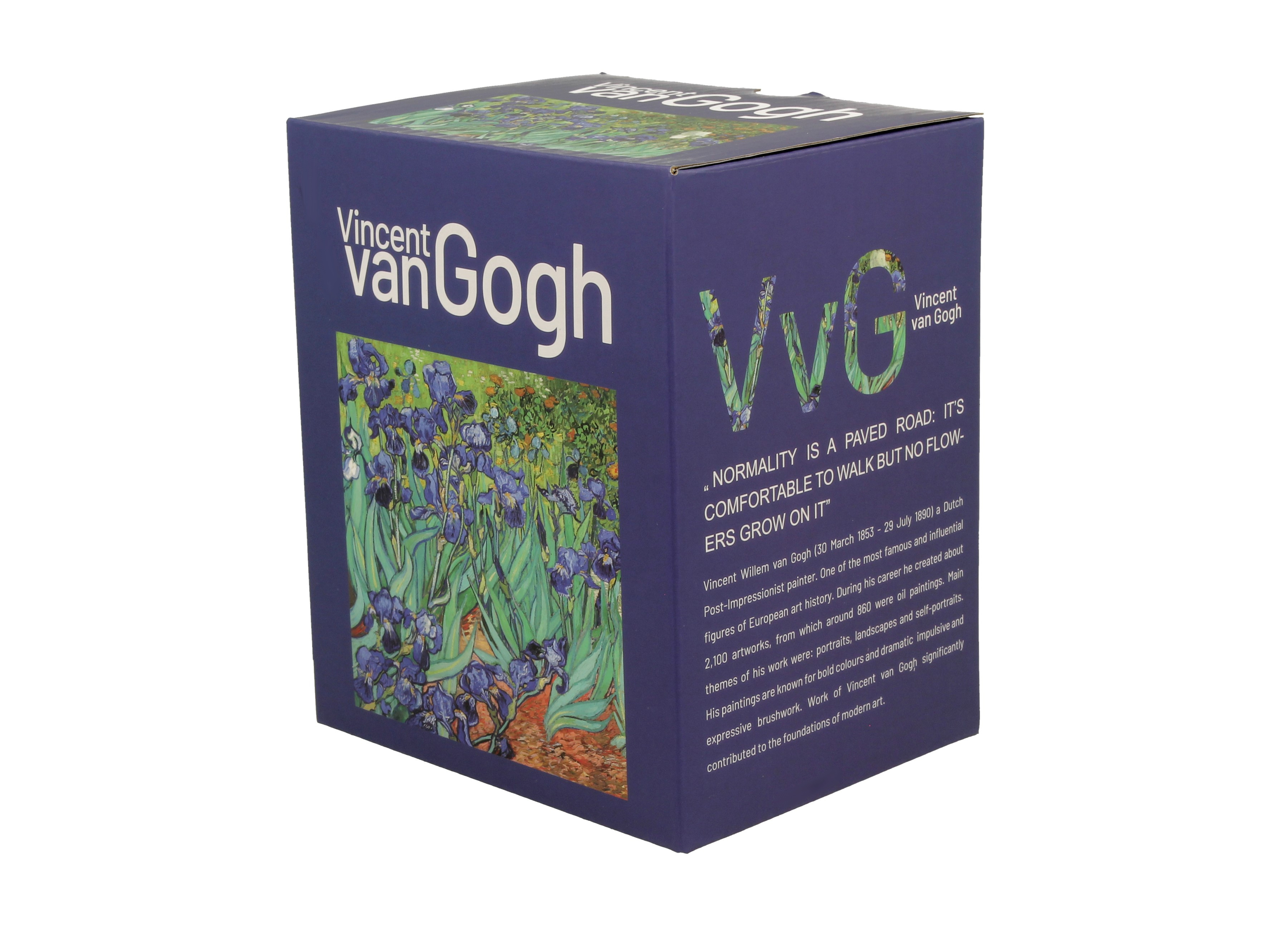 Porcelánový hranatý hrnček Vincent Van Gogh - Irises 650 ml