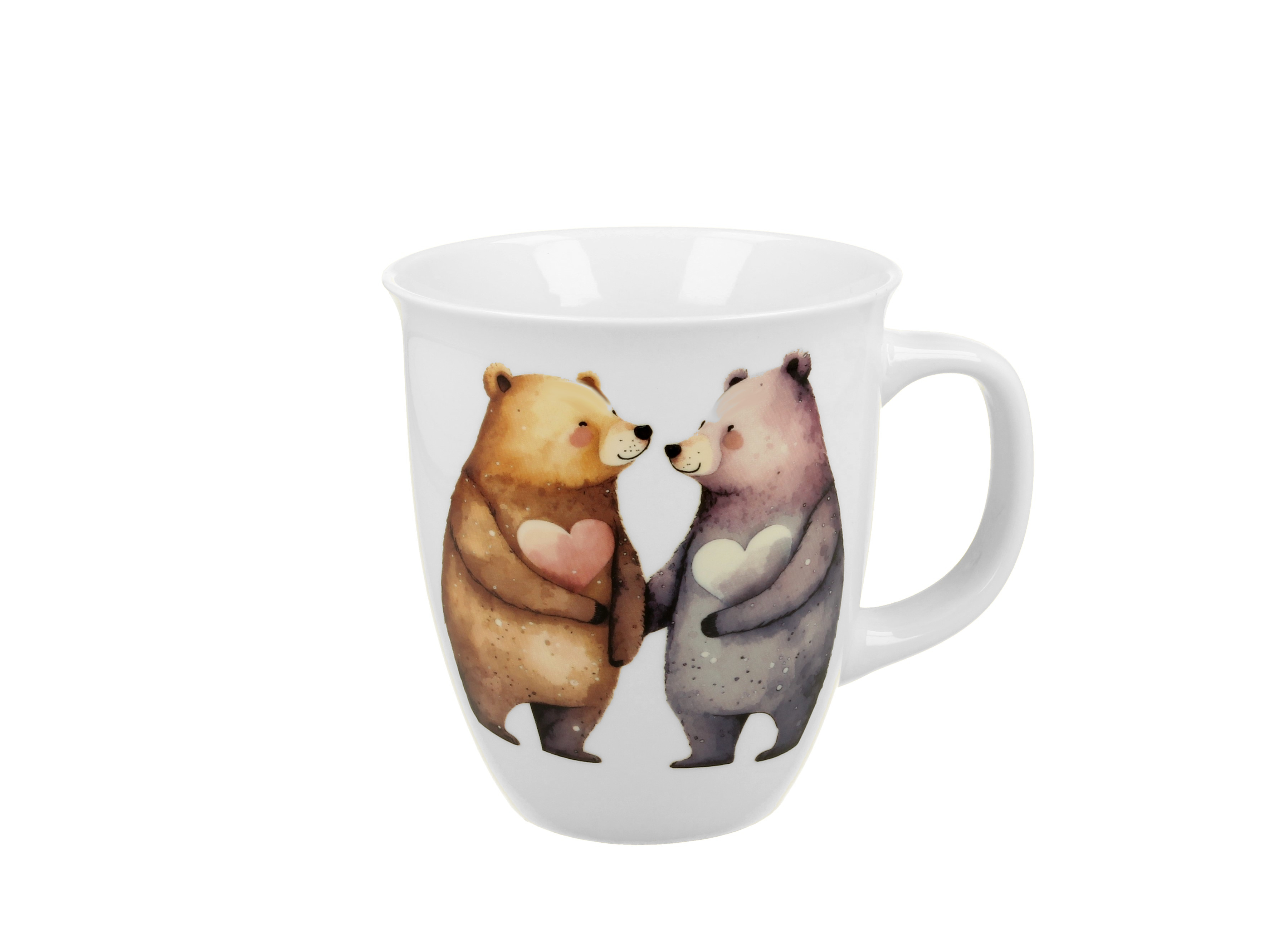 Porcelánový hrnček Medvede so srdiečkom 650 ml