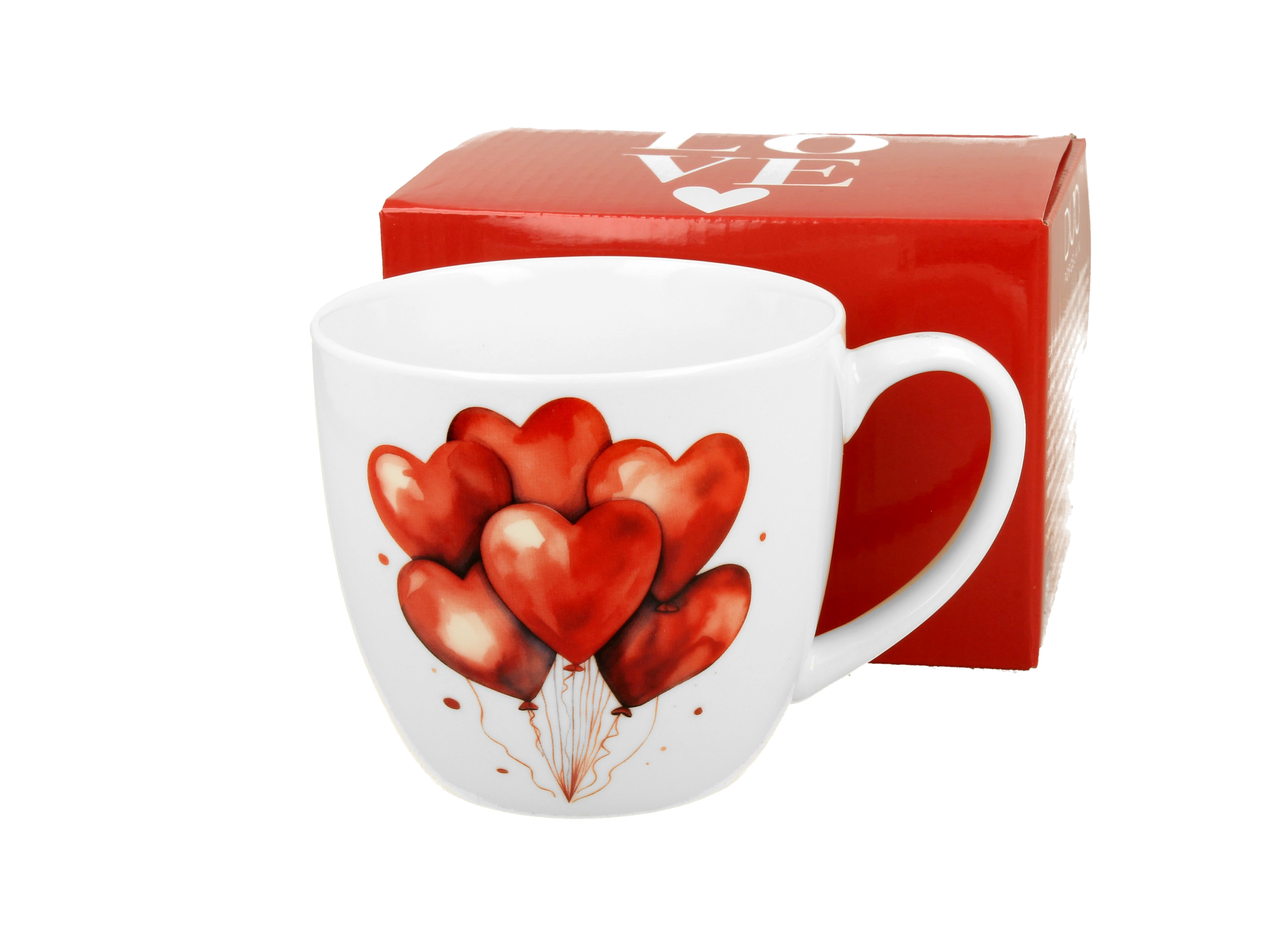Porcelánový hrnček Balóny 460 ml