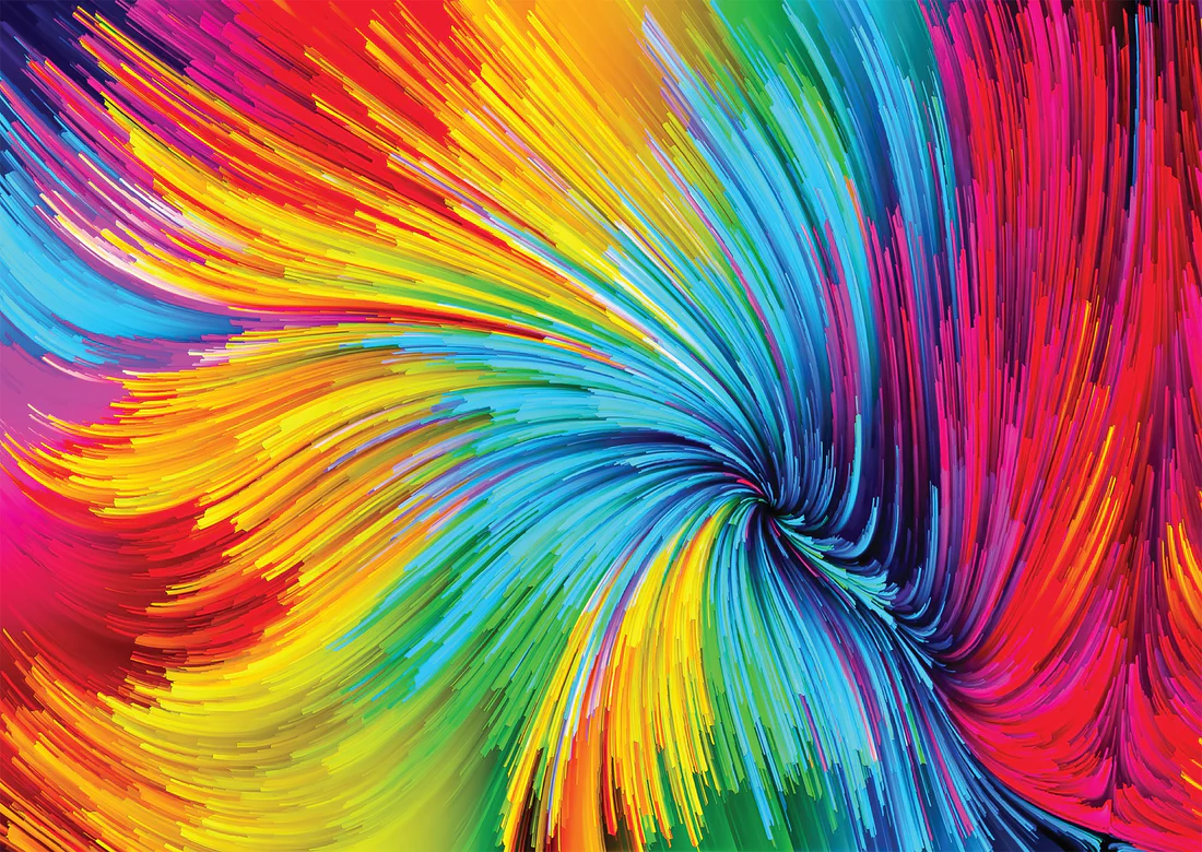 Puzzle Farebné vírenie farieb 1000 Enjoy