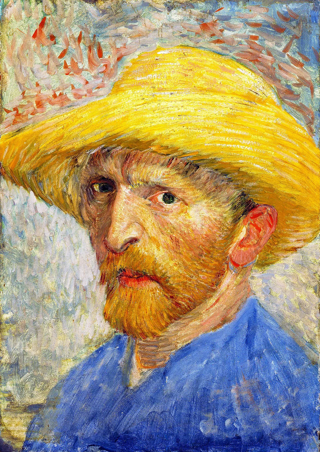 Puzzle Vincent Van Gogh: Self-portrait with a Straw Hat 1000 Enjoy