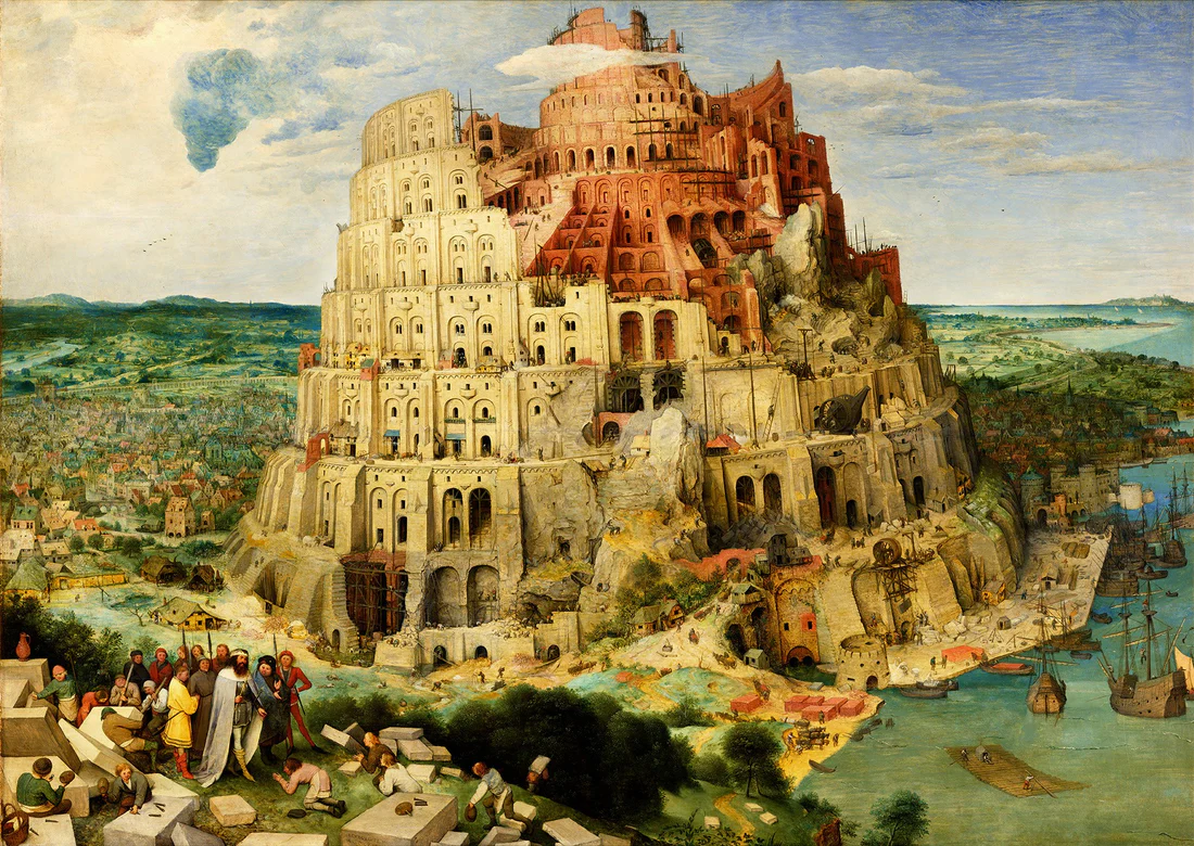 Puzzle Pieter Bruegel: The Tower of Babel 1000 Enjoy