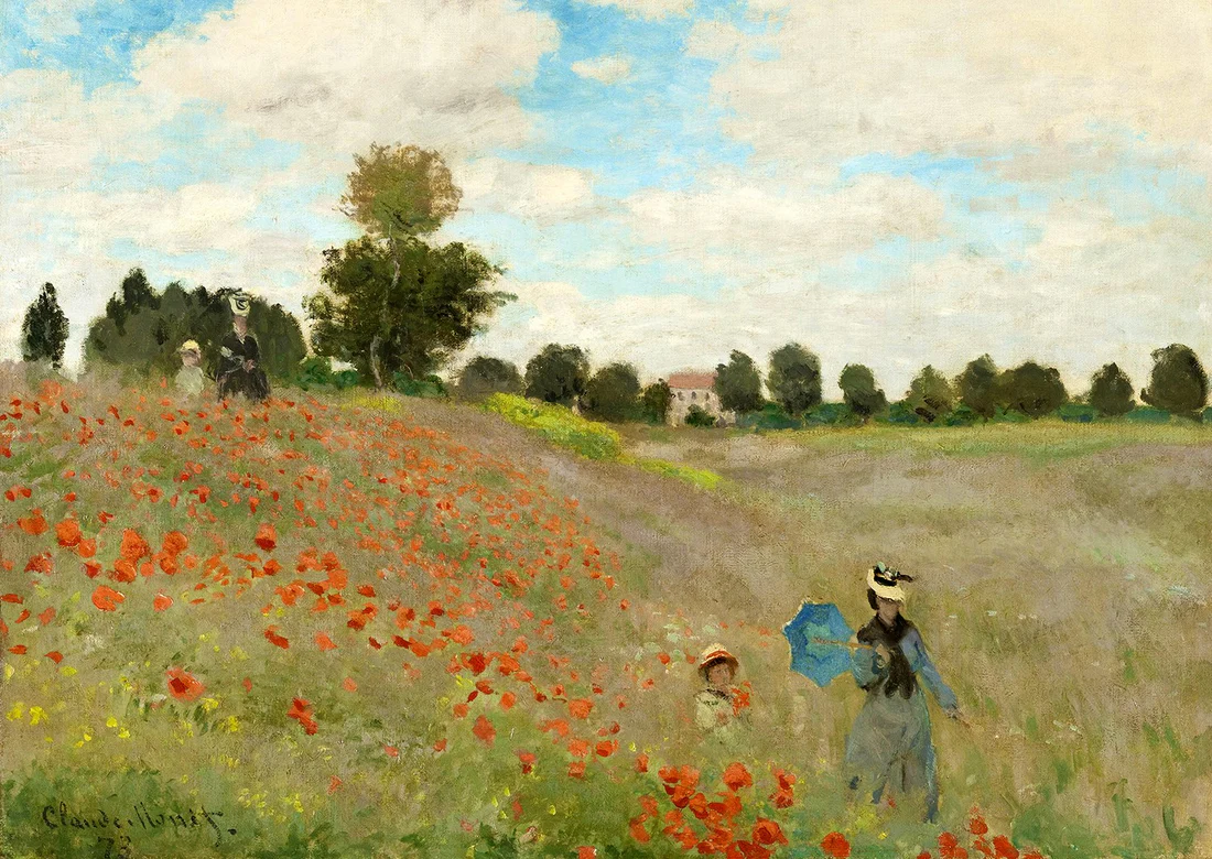 Puzzle Claude Monet: Poppy Field 1000 Enjoy