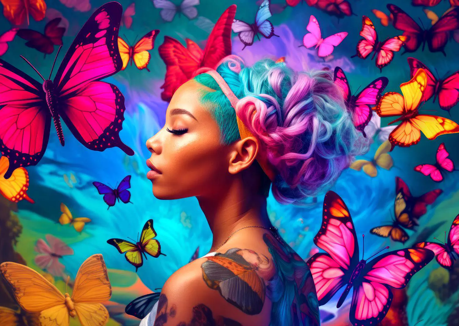 Puzzle Kráľovná motýľov 1000 Enjoy