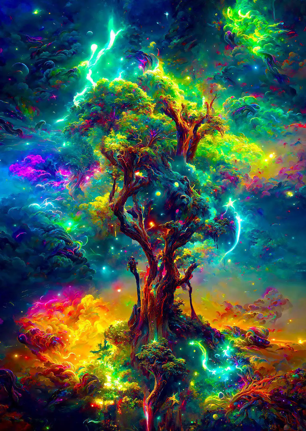 Puzzle Kozmický strom života 1000 Enjoy