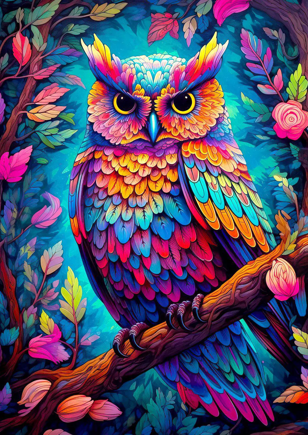 Puzzle Oslnivá sova 1000 Enjoy