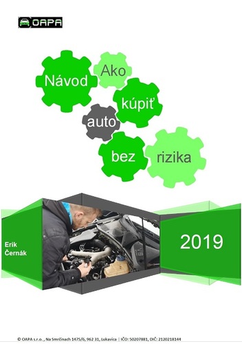 Kniha Návod ako kúpiť auto bez rizika - Erik Černák