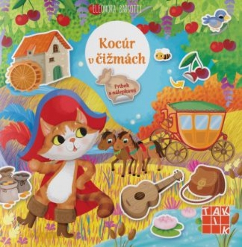 Kniha Kocúr v čižmách - príbeh s nálepkami