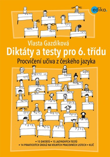 Kniha Diktáty a testy pro 6. třídu - Vlasta