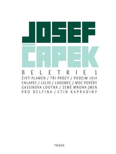 Kniha Beletrie 1 - Josef Čapek