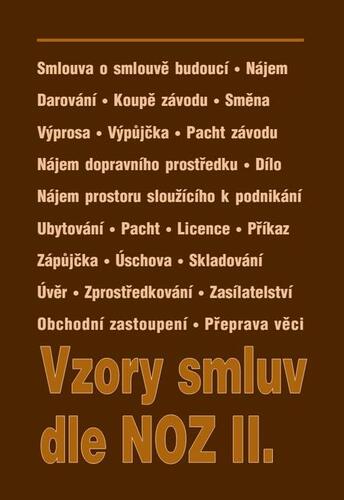 Vzory smluv dle NOZ II.