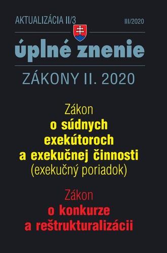 Aktualizácia II/3 - Exekučný poriadok, konkurz a reštrukturalizácia