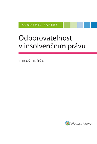 Kniha Odporovatelnost v insolvenčním právu - Lukáš Hrůša
