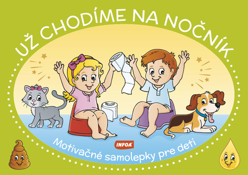 Kniha Už chodíme na nočník - Motivačné samolepky pre deti