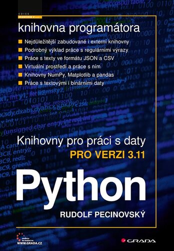 Kniha Python - knihovny pro práci s daty