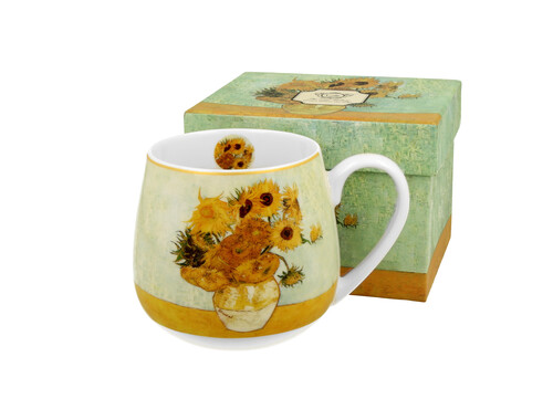 Porcelánový sudový hrnček V. van Gogh - Sunflowers 430 ml