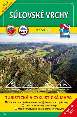 Súľovské vrchy - TM 157, 1: 50 000, 6. vydanie - Kolektív autorov