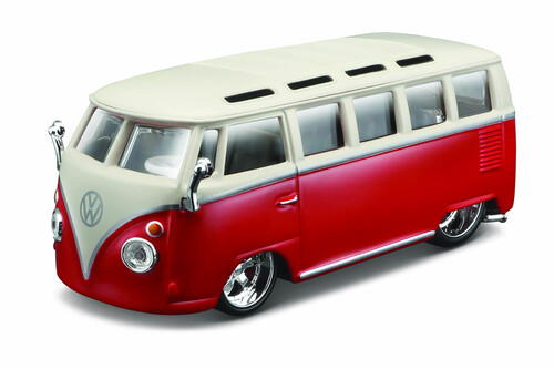 Bburago 1:32 Plus Wolkswagen Van Samba Red