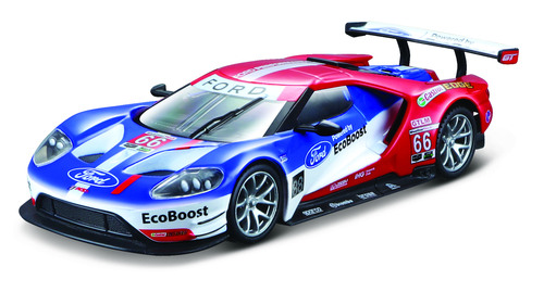 Bburago 1:32 Race DTM Ford GT Race car 2017 No.66 LeMans