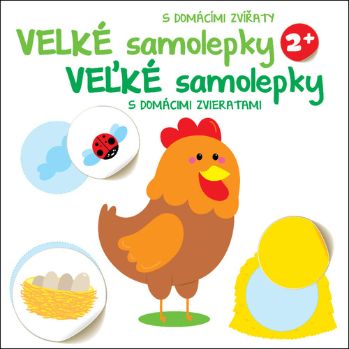 Kniha Velké samolepky Kuře