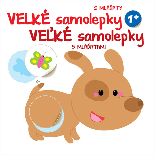 Kniha Velké samolepky s mláďaty