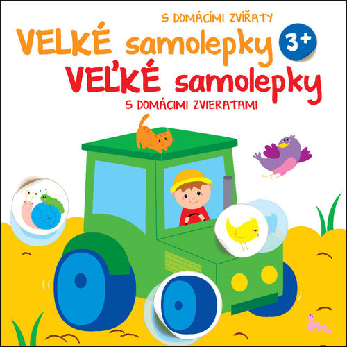 Kniha Velké samolepky s domácími zvířaty Traktor