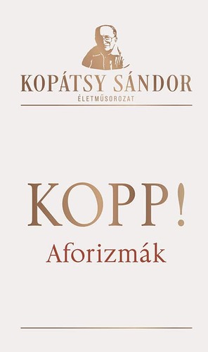Kniha Kopp! - Kopátsy Sándor